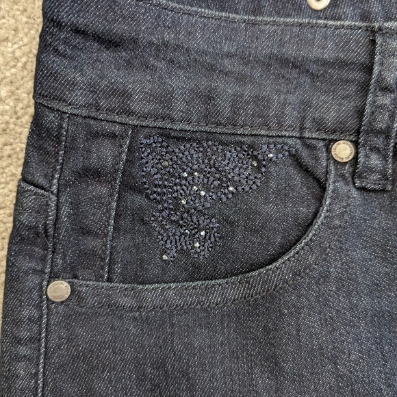 LAURA petites Simon Chang denim pants size 8 BNWT - Picture 2 of 10